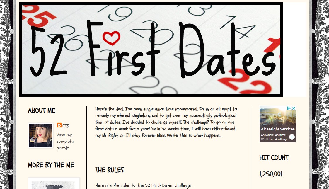 52 First Dates passes 1.25 million hits! | CTS Writes